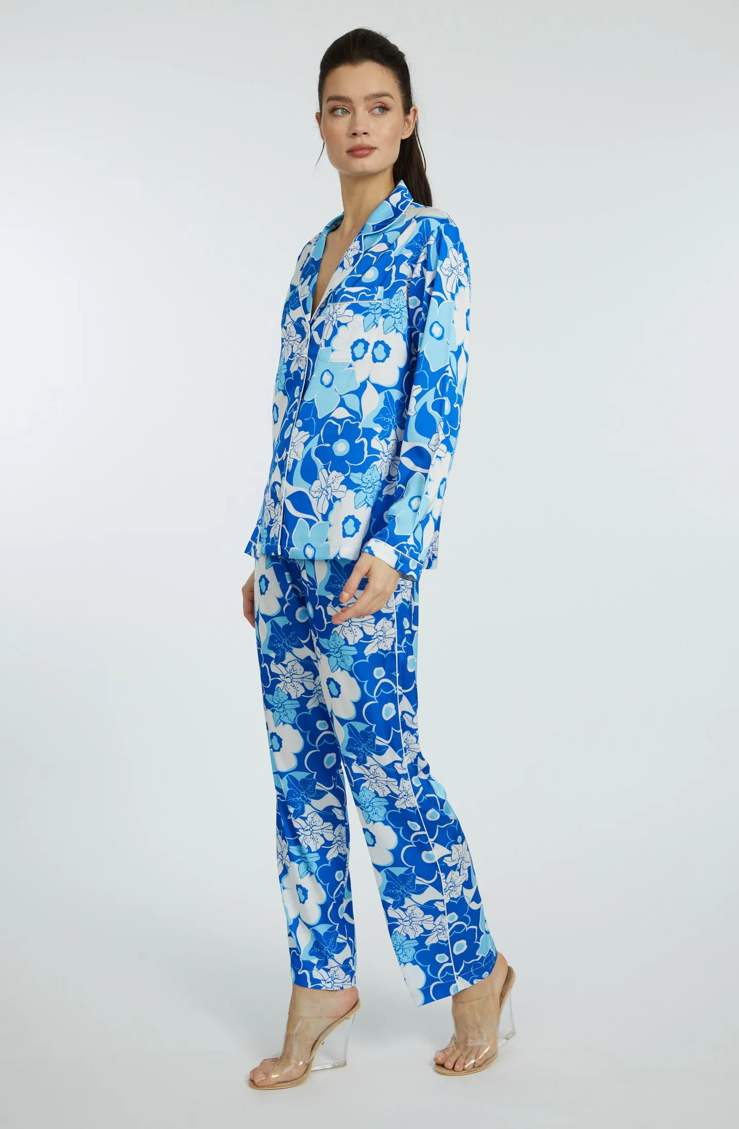 Blue Crush Long PJ Set