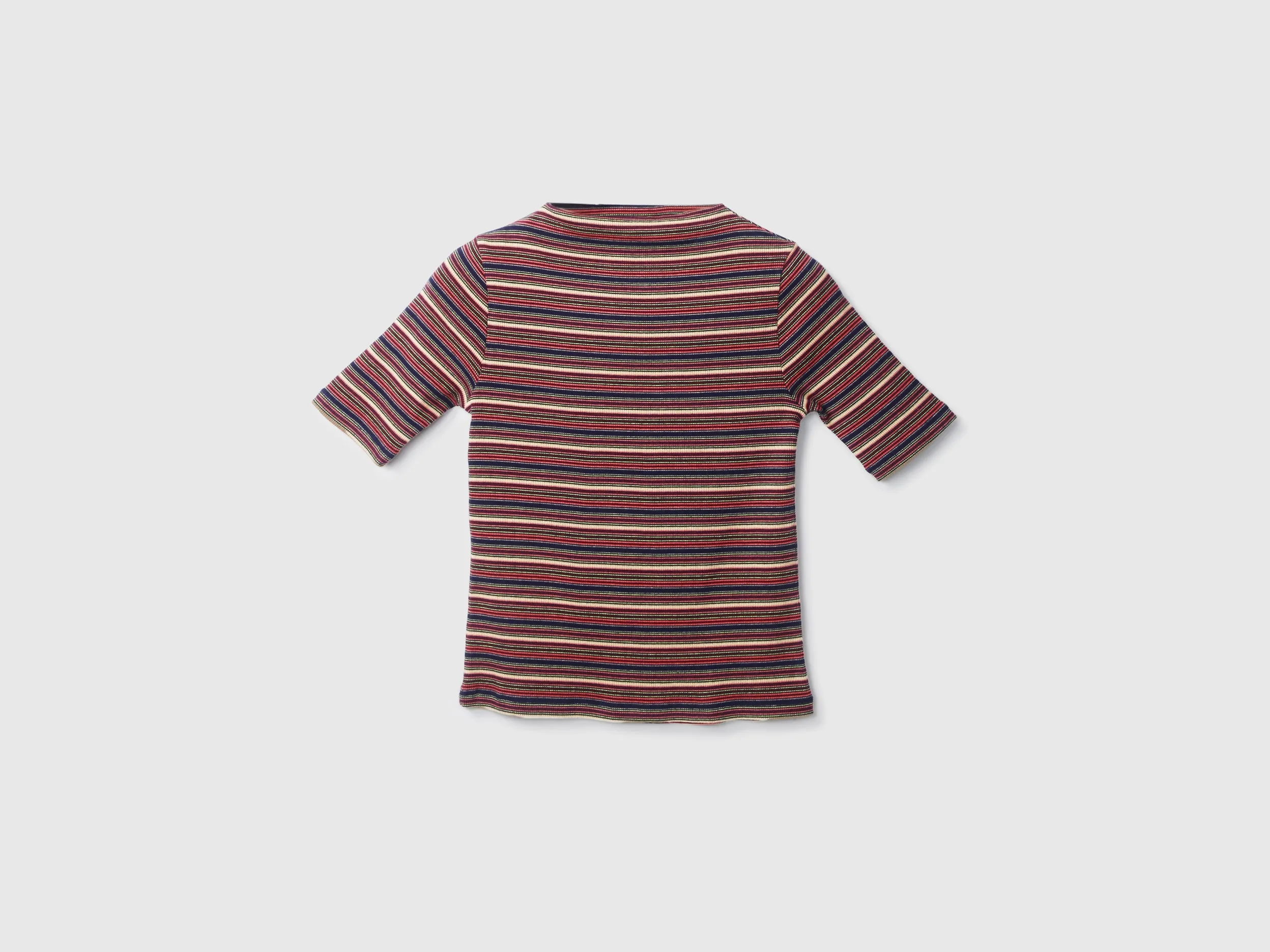 Boat Neck Stripe Top