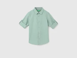 Boy's Regular Fit Spread Collar Solid Shirts