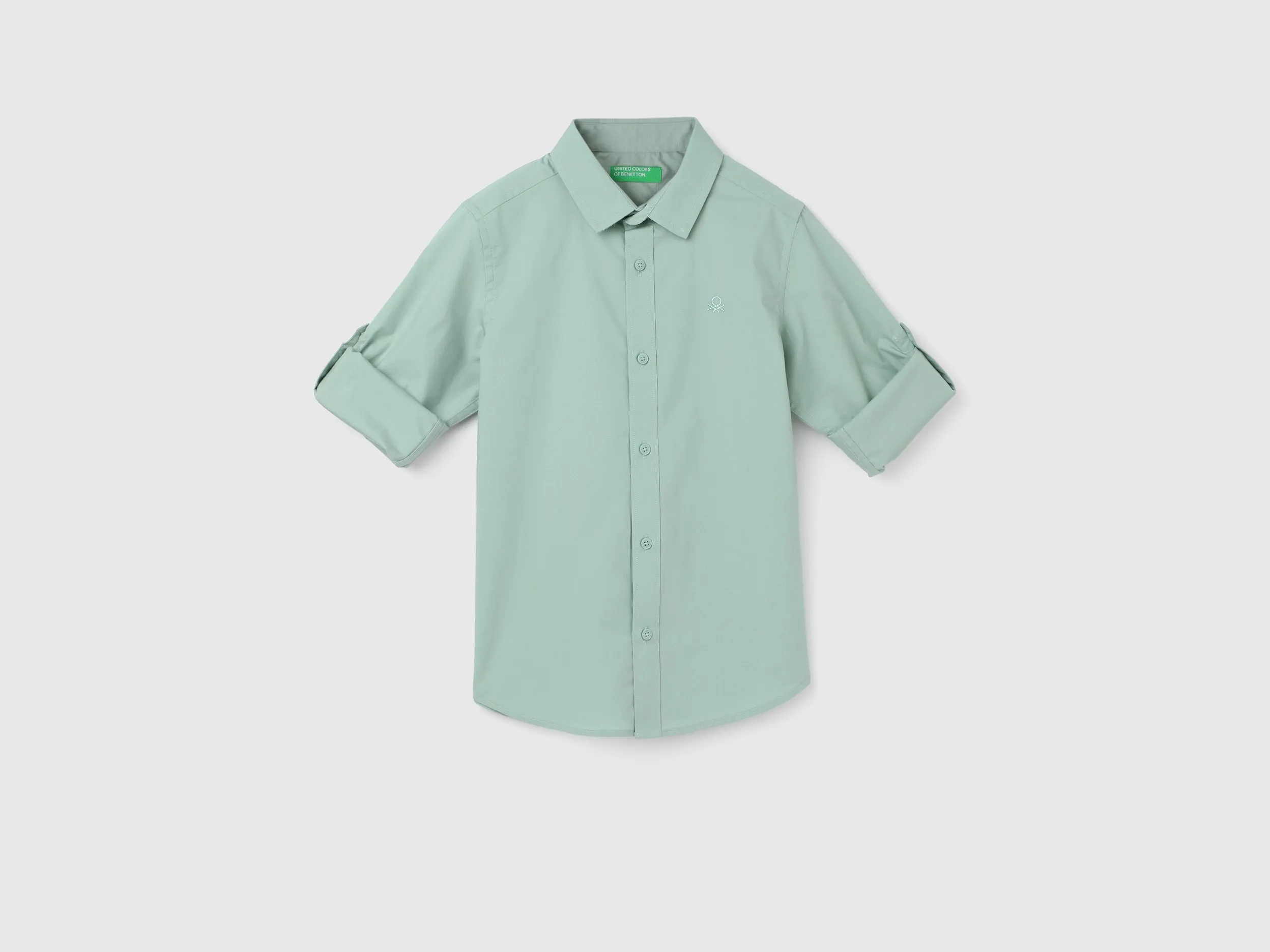 Boy's Regular Fit Spread Collar Solid Shirts