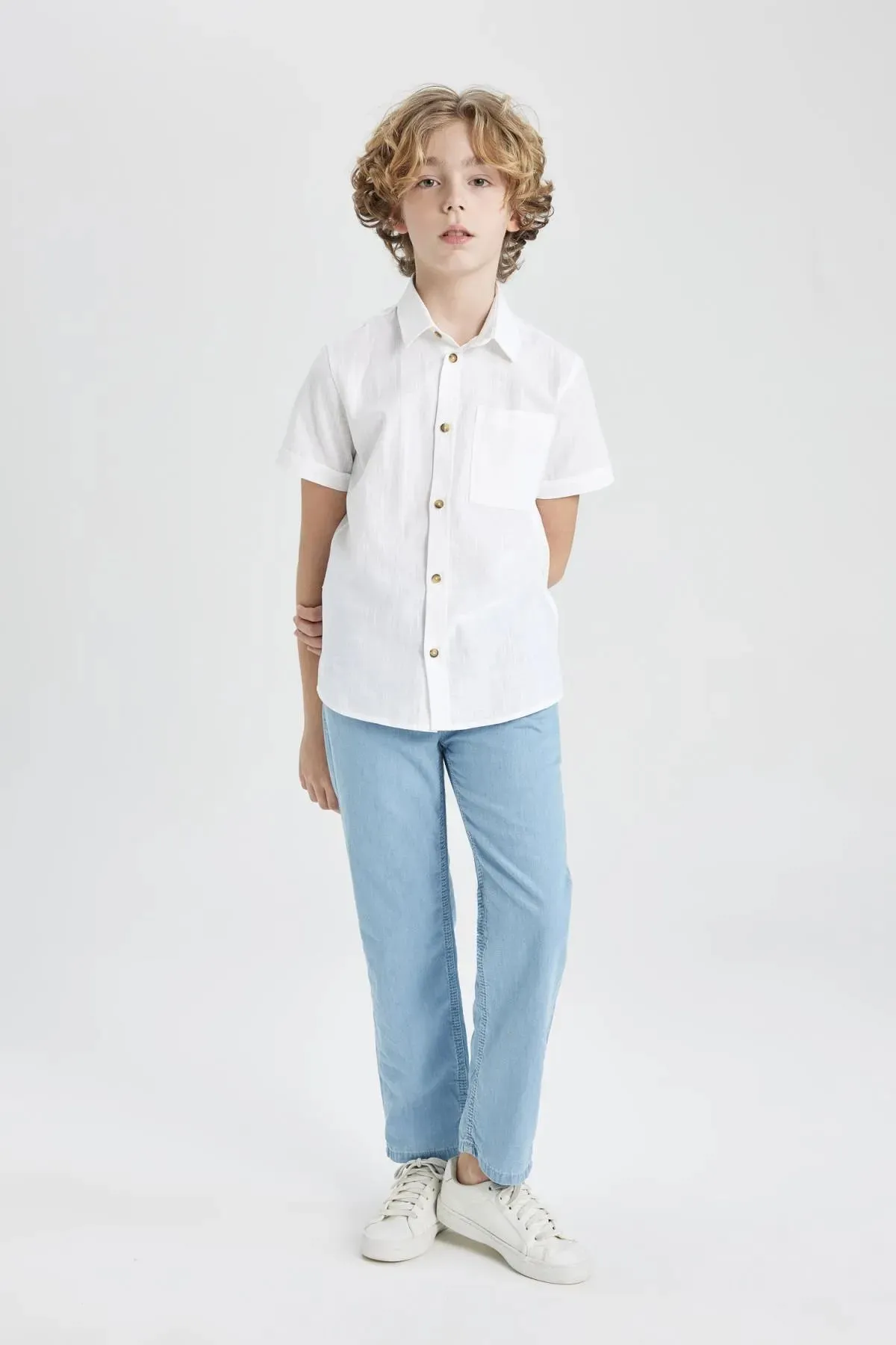 Boy's Straight Fit Straight Leg Jean Trousers