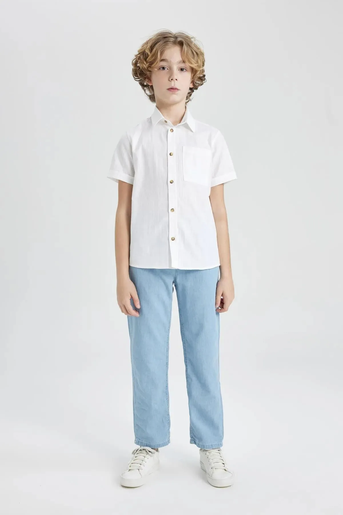 Boy's Straight Fit Straight Leg Jean Trousers
