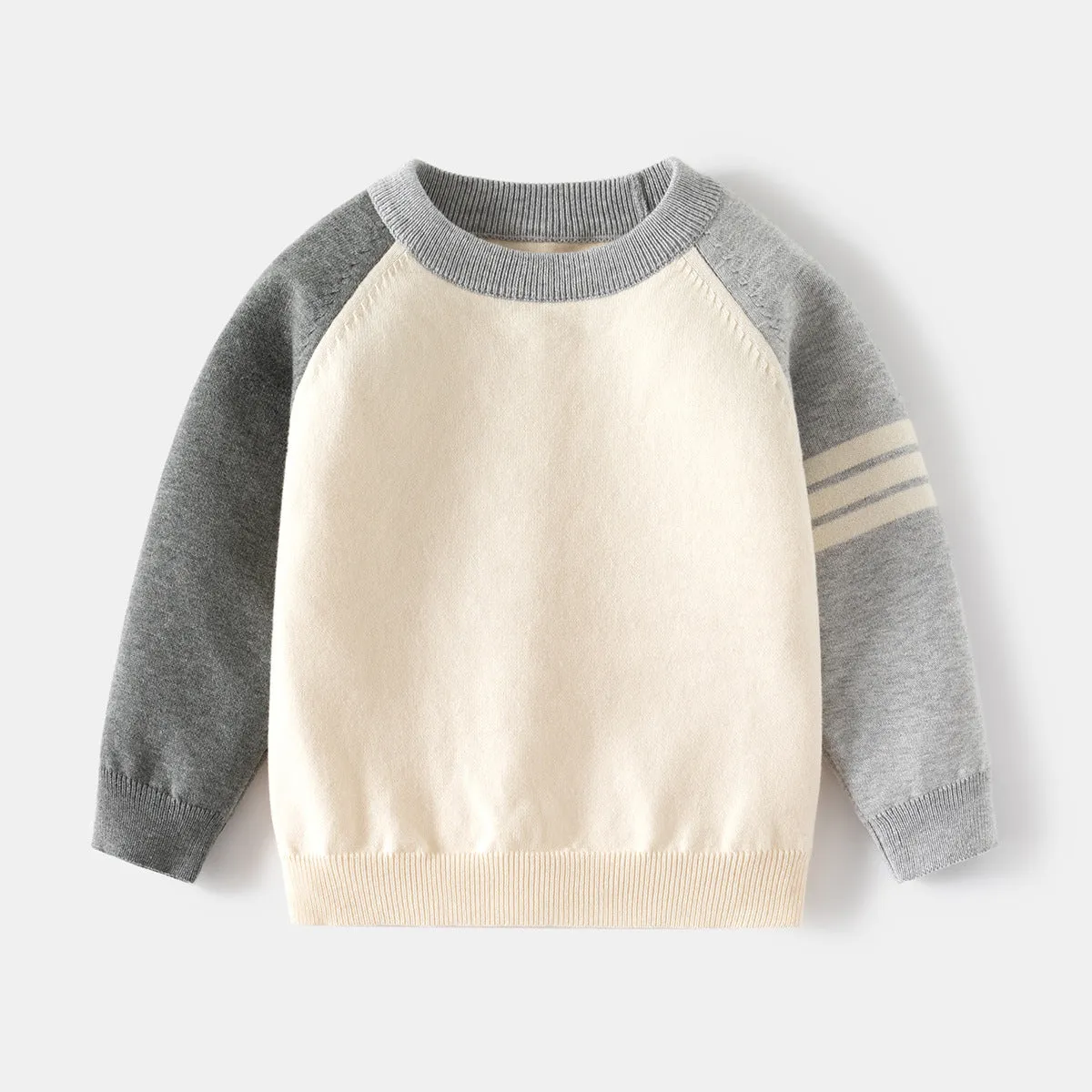 Boys sweater thin children's knitted sweater 2025 spring and autumn new boys inner bottoming shirt baby top tide