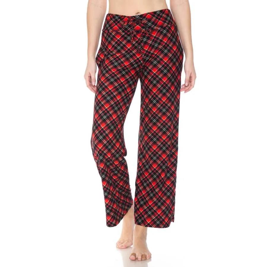 Buttery Soft Print Pajama Pants with Drawstring