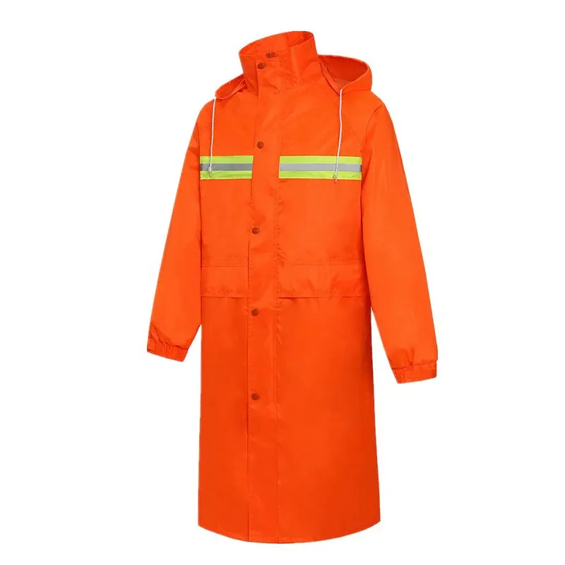 Camouflage Reflective Long One-Piece Raincoat - Waterproof Poncho for Men and Women