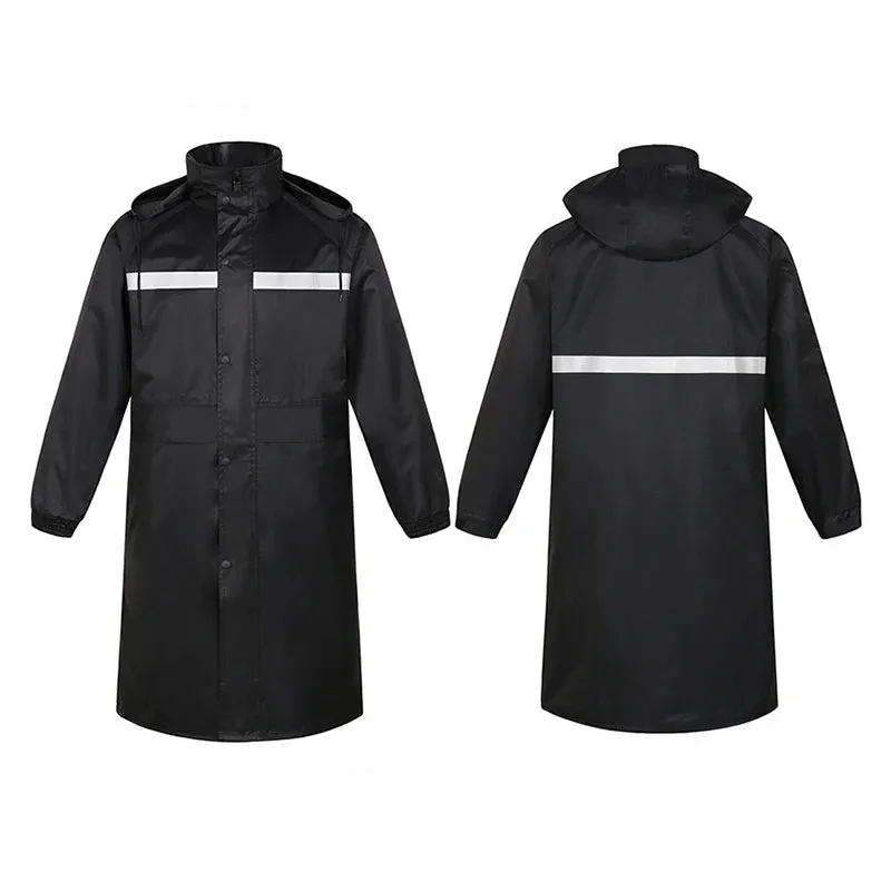 Camouflage Reflective Long One-Piece Raincoat - Waterproof Poncho for Men and Women