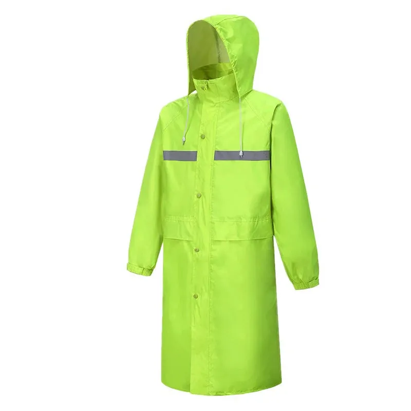 Camouflage Reflective Long One-Piece Raincoat - Waterproof Poncho for Men and Women