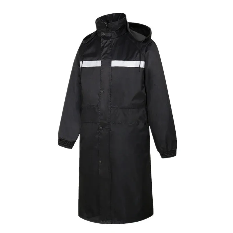Camouflage Reflective Long One-Piece Raincoat - Waterproof Poncho for Men and Women