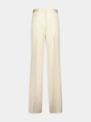 Champagne Tailored Boot Cut Pants