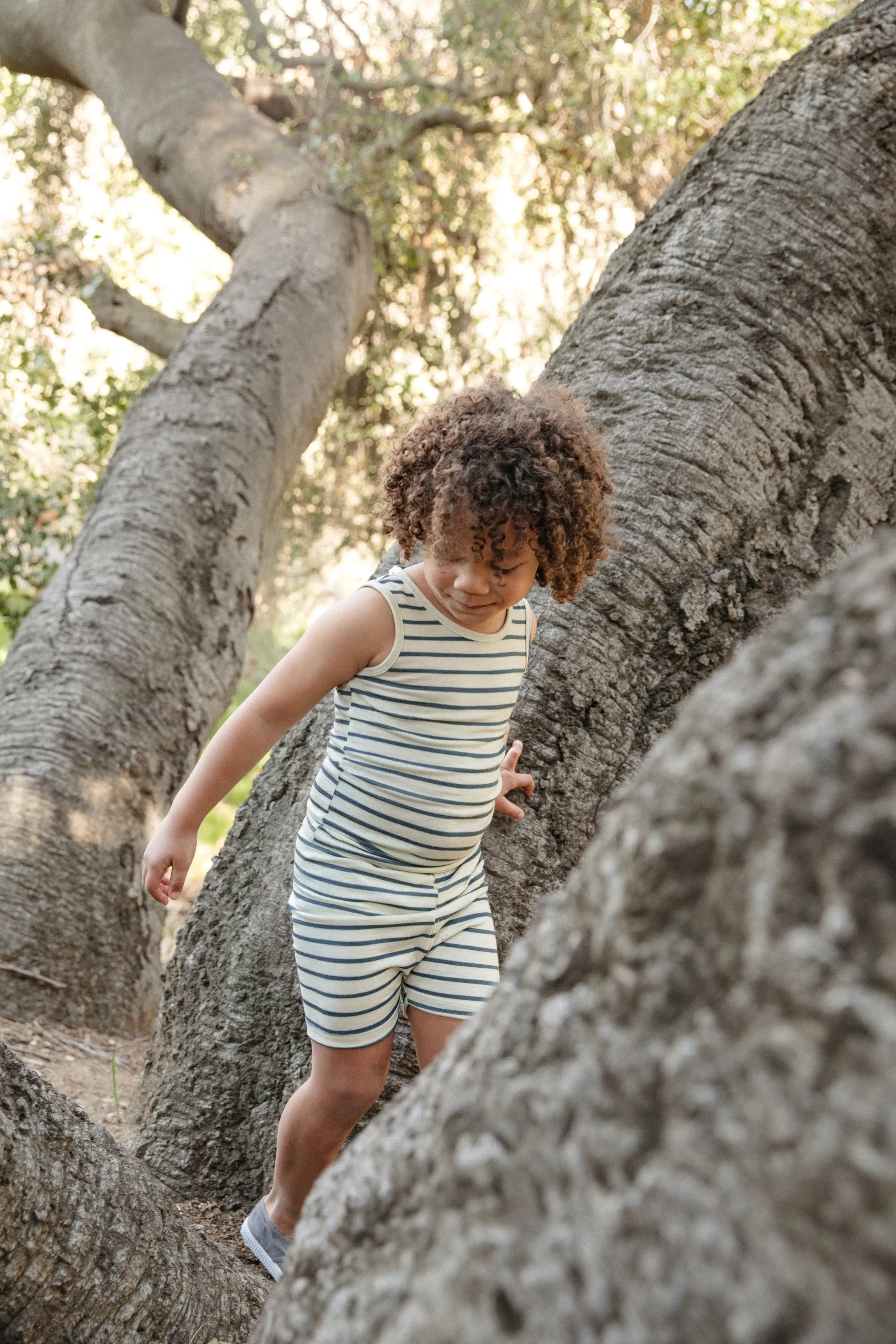 Chasing Windmills Short Johns (marine stripe)