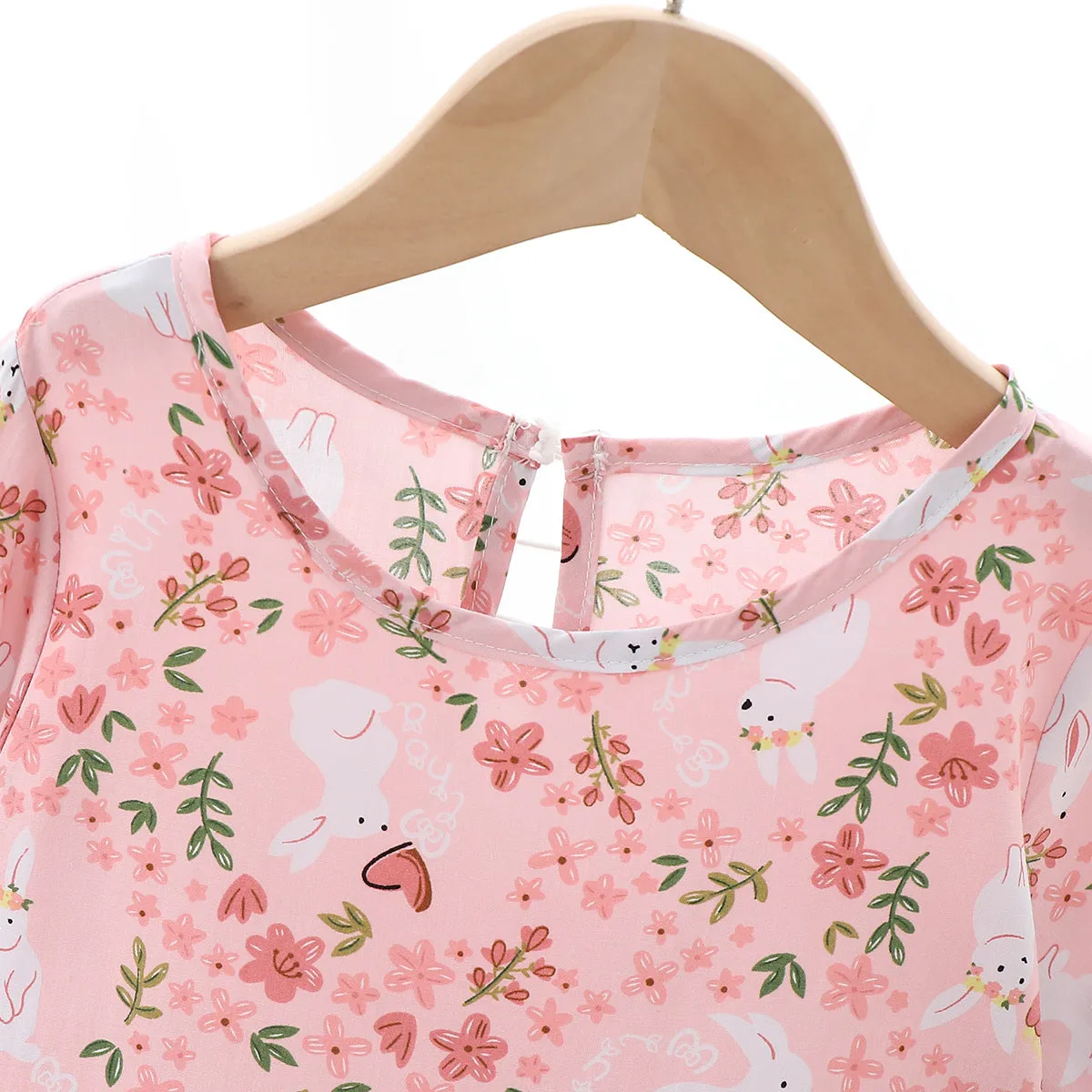 Children's Clothing 2025 Summer New Children's Noil Poplin Dress Girls' Princess Dress Women's Baby Breathable Thin Dress