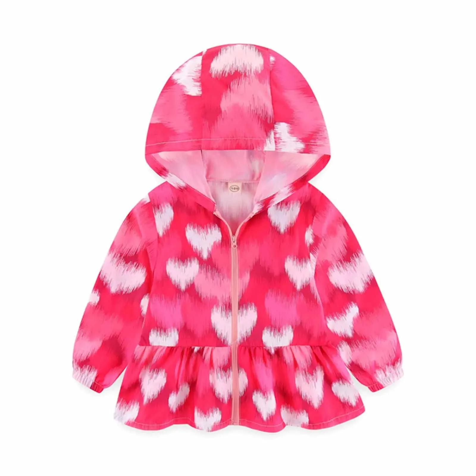 Children's Clothing Kids Jacket Outerwear Cartoon Zipper Toddler Clothes Hooded Jacket For Girls