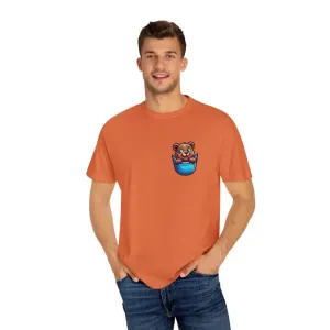 Chill Bear in a Pocket Tee for Trendy Cotton Style