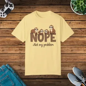 Chill in Style with Funny Sloth Graphic Tee