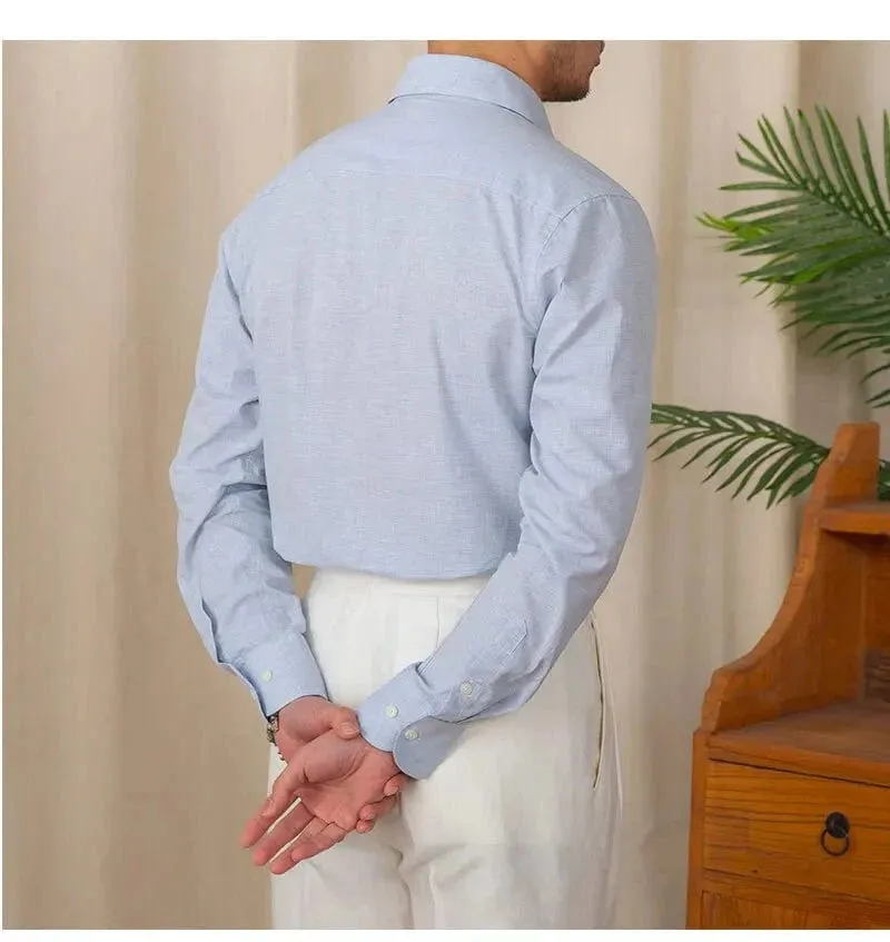 Christopher Mosley Linen/Cotton Blend Italian Style Shirt