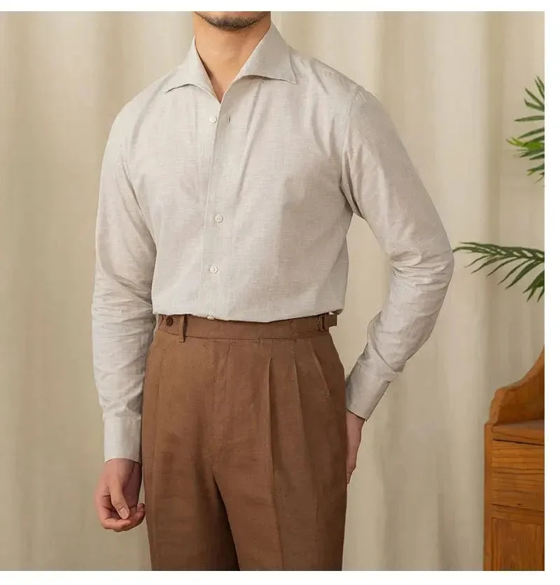 Christopher Mosley Linen/Cotton Blend Italian Style Shirt