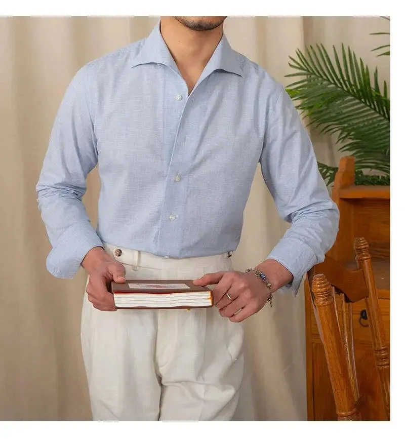 Christopher Mosley Linen/Cotton Blend Italian Style Shirt