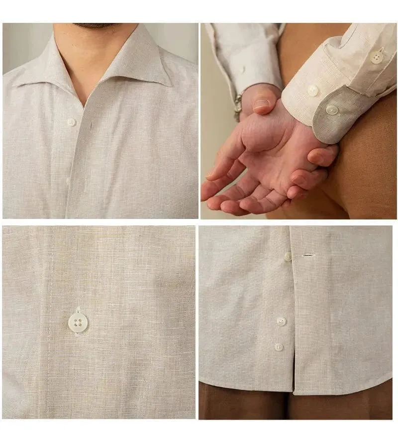 Christopher Mosley Linen/Cotton Blend Italian Style Shirt