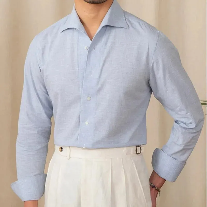 Christopher Mosley Linen/Cotton Blend Italian Style Shirt