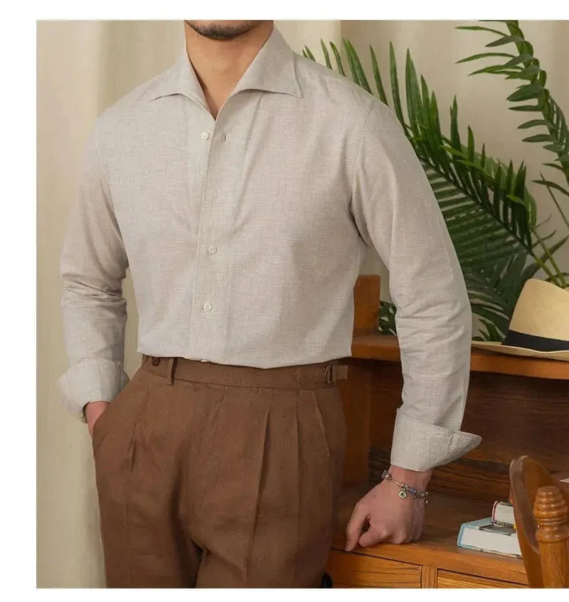 Christopher Mosley Linen/Cotton Blend Italian Style Shirt