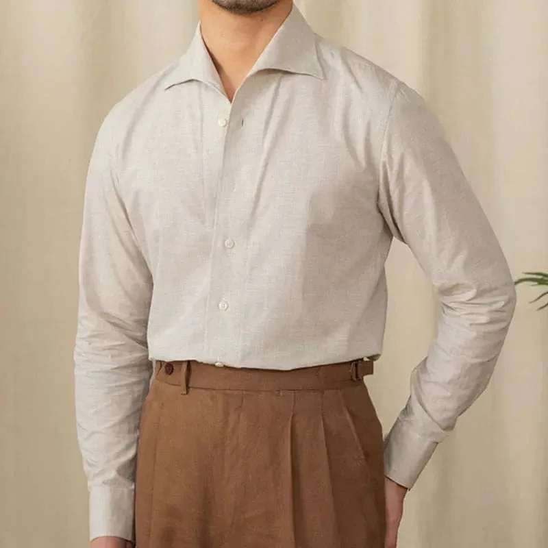 Christopher Mosley Linen/Cotton Blend Italian Style Shirt