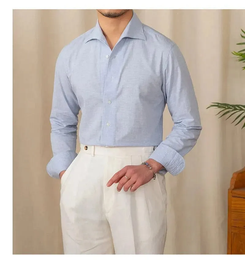 Christopher Mosley Linen/Cotton Blend Italian Style Shirt