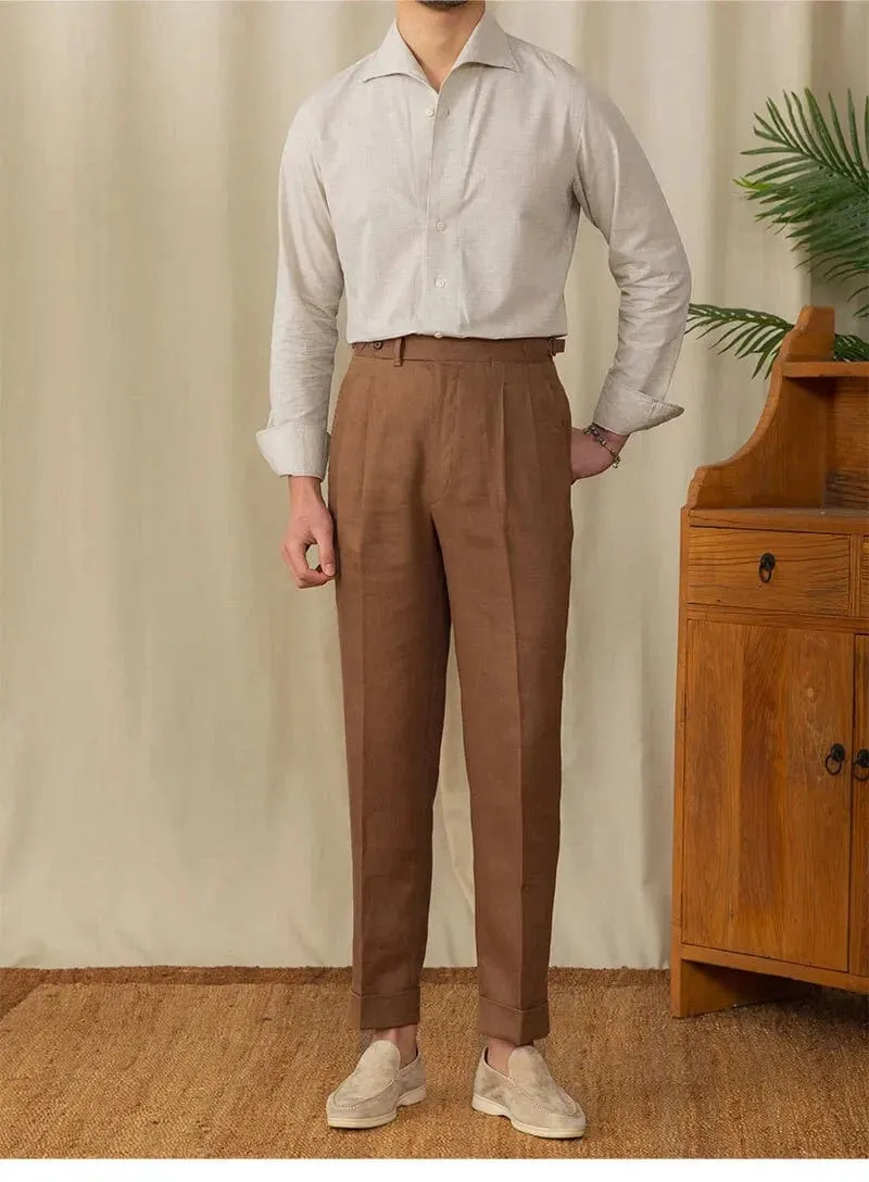 Christopher Mosley Linen/Cotton Blend Italian Style Shirt