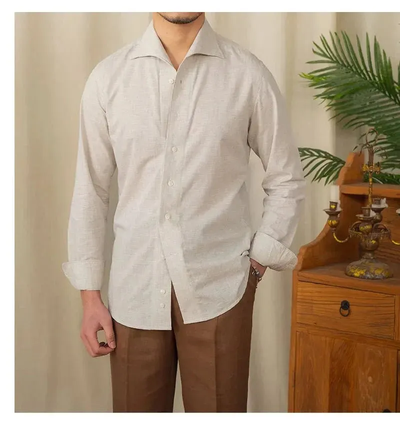 Christopher Mosley Linen/Cotton Blend Italian Style Shirt