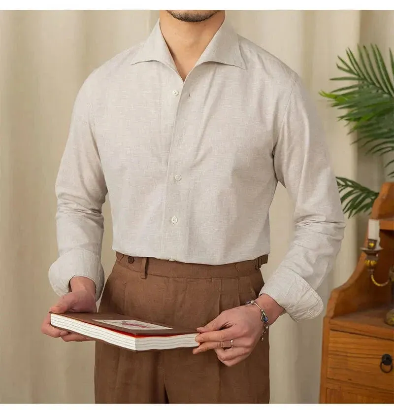 Christopher Mosley Linen/Cotton Blend Italian Style Shirt