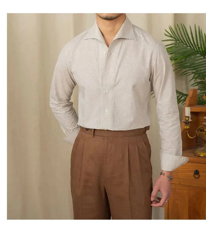 Christopher Mosley Linen/Cotton Blend Italian Style Shirt