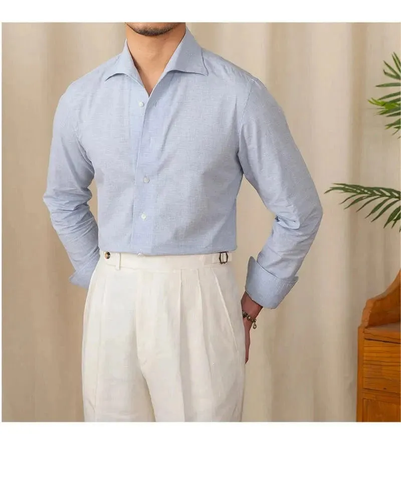Christopher Mosley Linen/Cotton Blend Italian Style Shirt