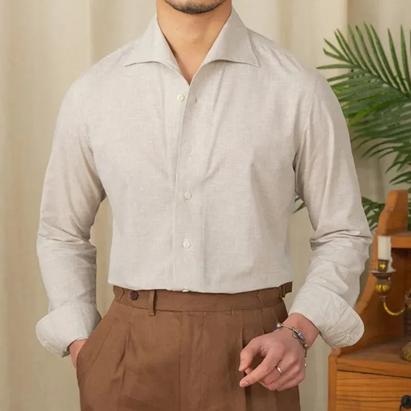 Christopher Mosley Linen/Cotton Blend Italian Style Shirt