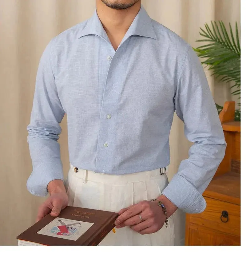 Christopher Mosley Linen/Cotton Blend Italian Style Shirt