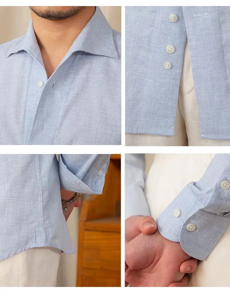 Christopher Mosley Linen/Cotton Blend Italian Style Shirt