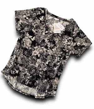 Christy T - Black Grey Floral
