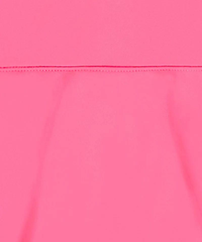 CHUCUCHU Ten Double Flare Skirt - Neon Pink