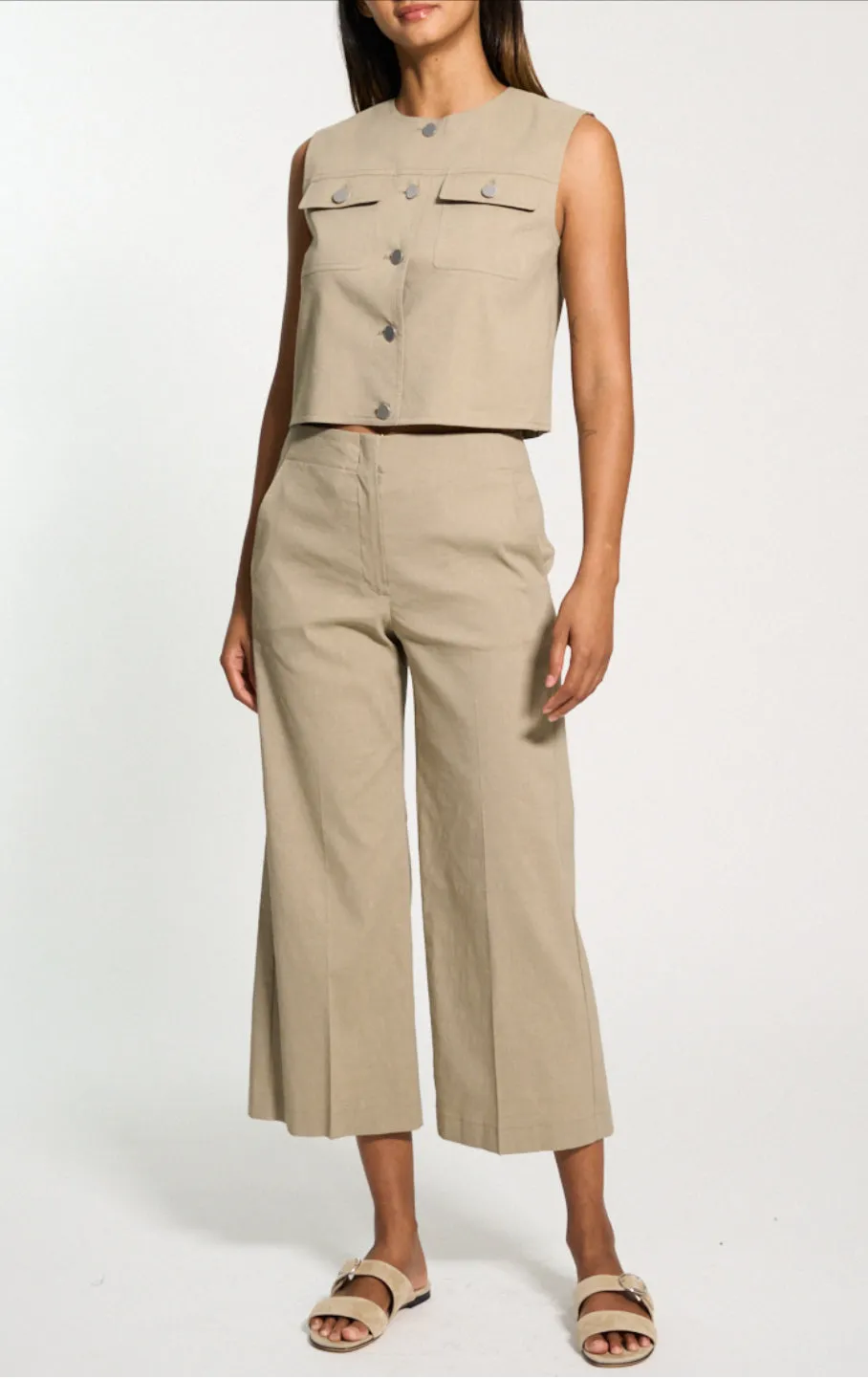 CLEAN TERENA CROPPED PANT