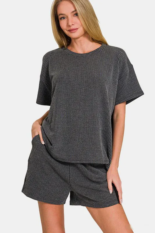Corded pajamas- olive