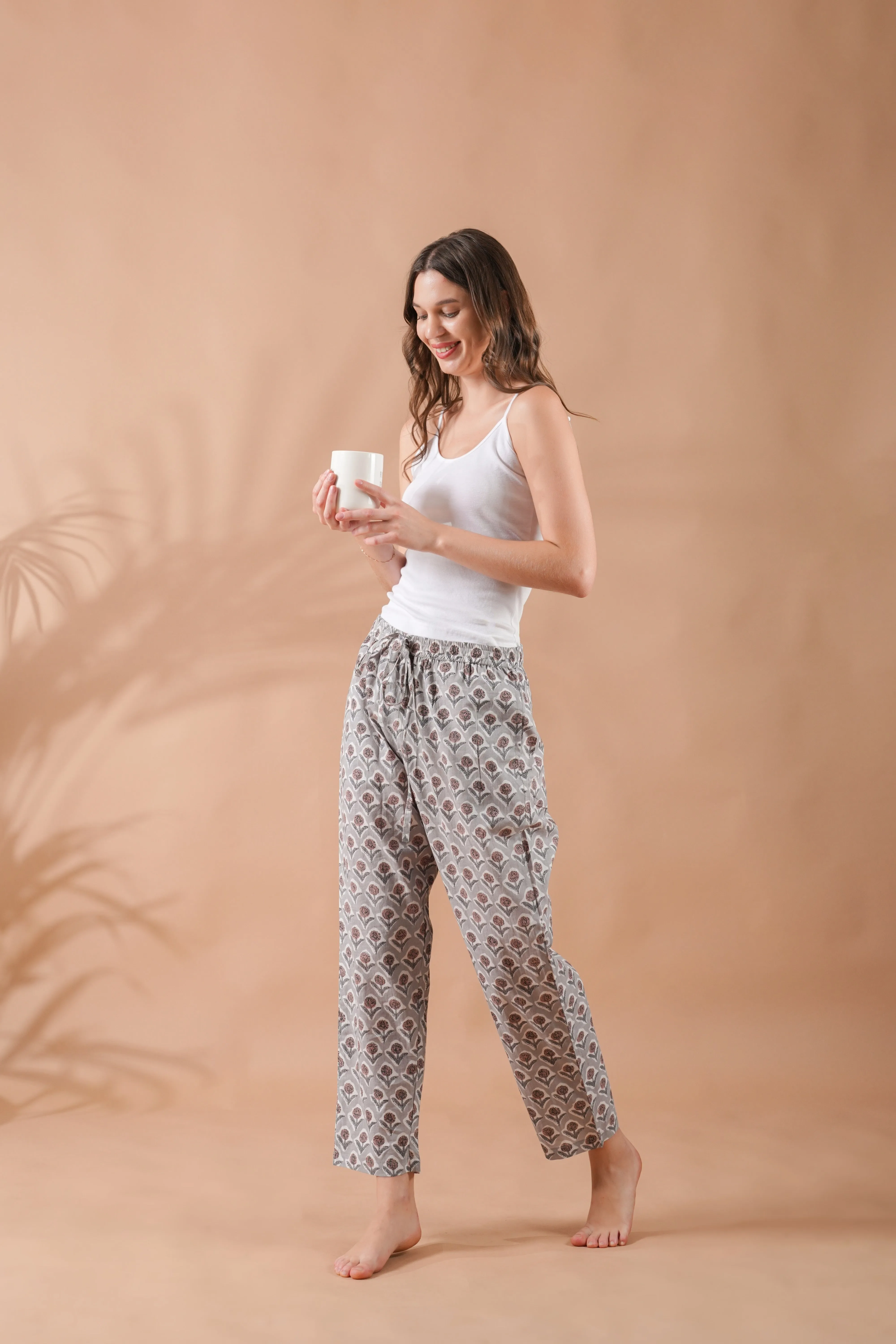 Cotton Pajama Pants Women - 4-Pack Bundle
