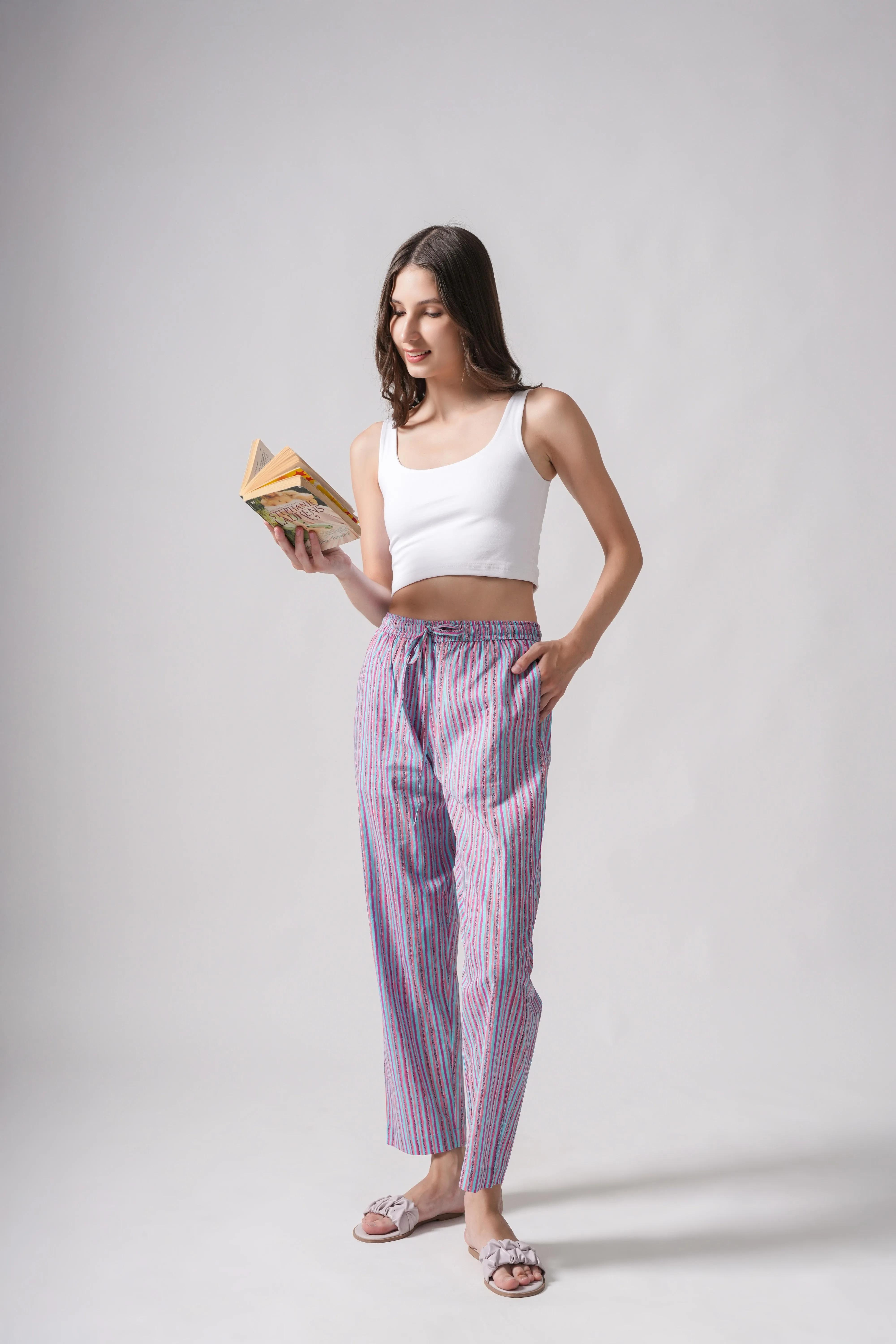 Cotton Pajama Pants Women - 4-Pack Bundle