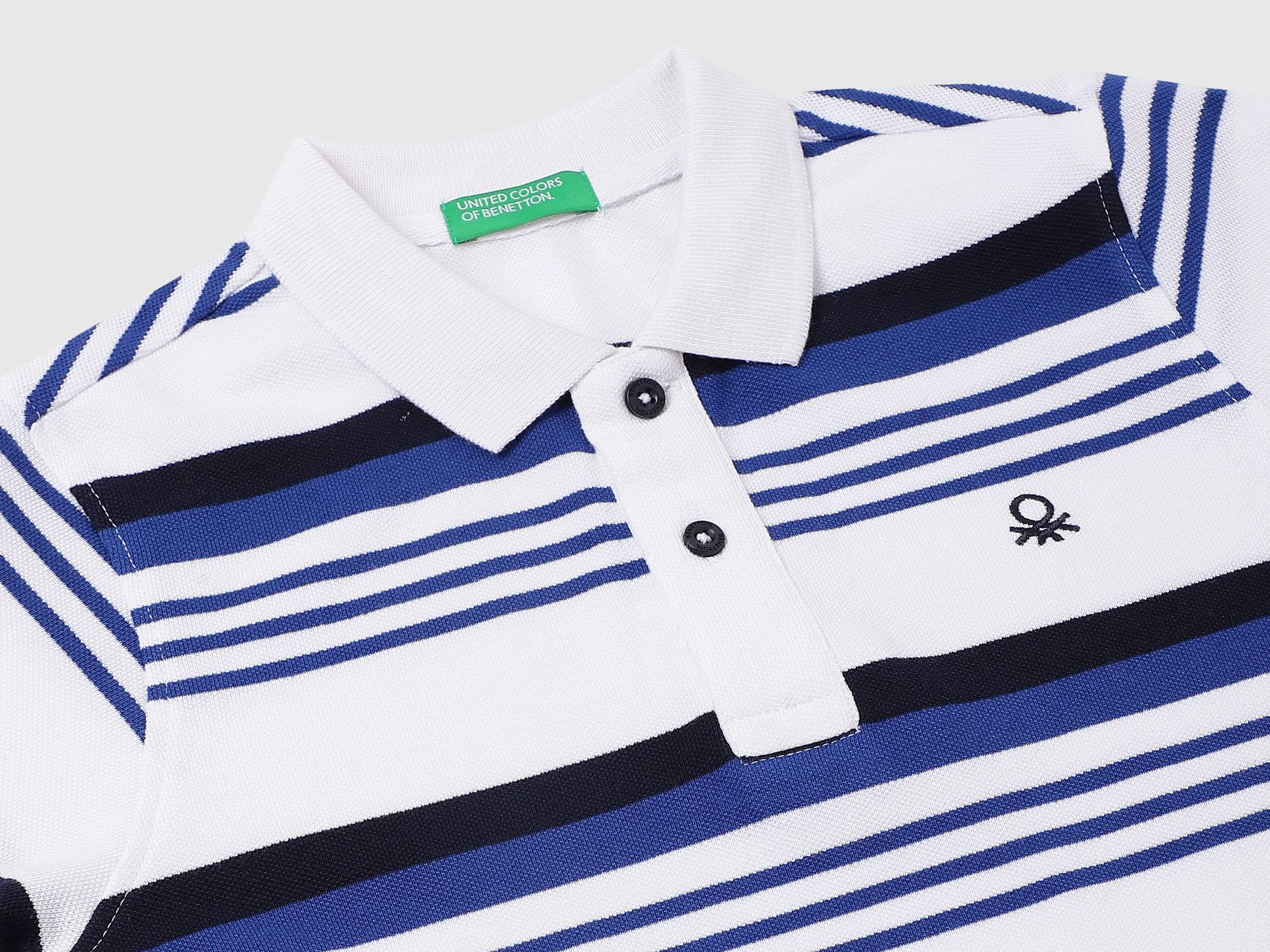 Cotton Striped Polo Neck Boys T-shirts