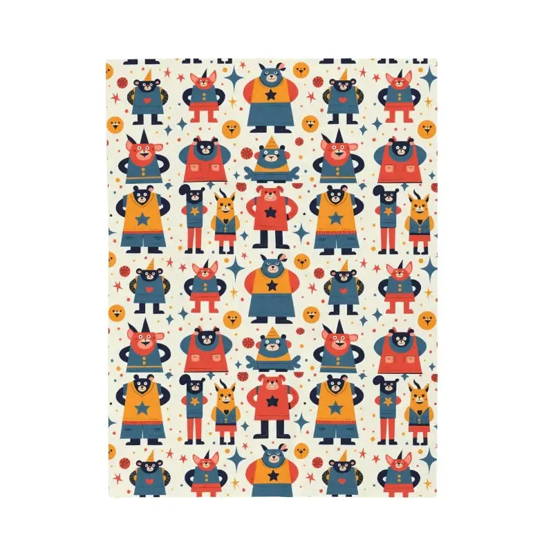 Cozy Super Football Velveteen Blanket for Fandom Nights