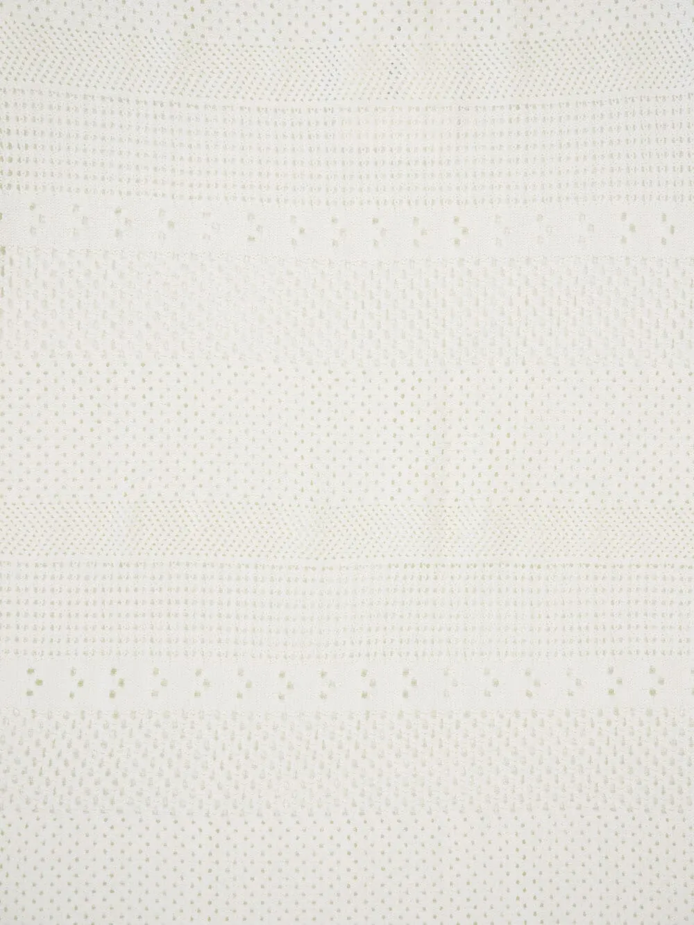 Crochet-Knit Pencil Skirt in White