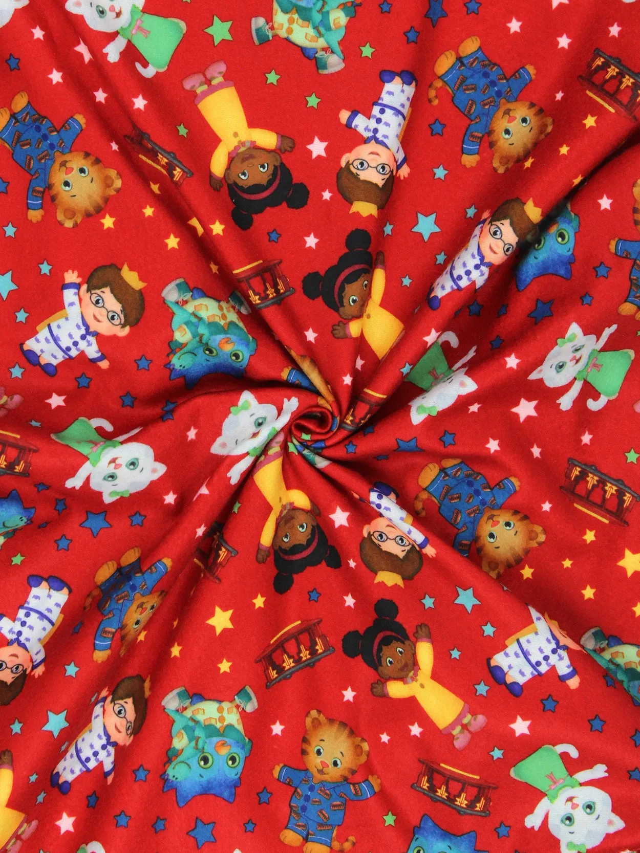 Daniel Tiger's Neighborhood Flannel Coat Style Pajamas