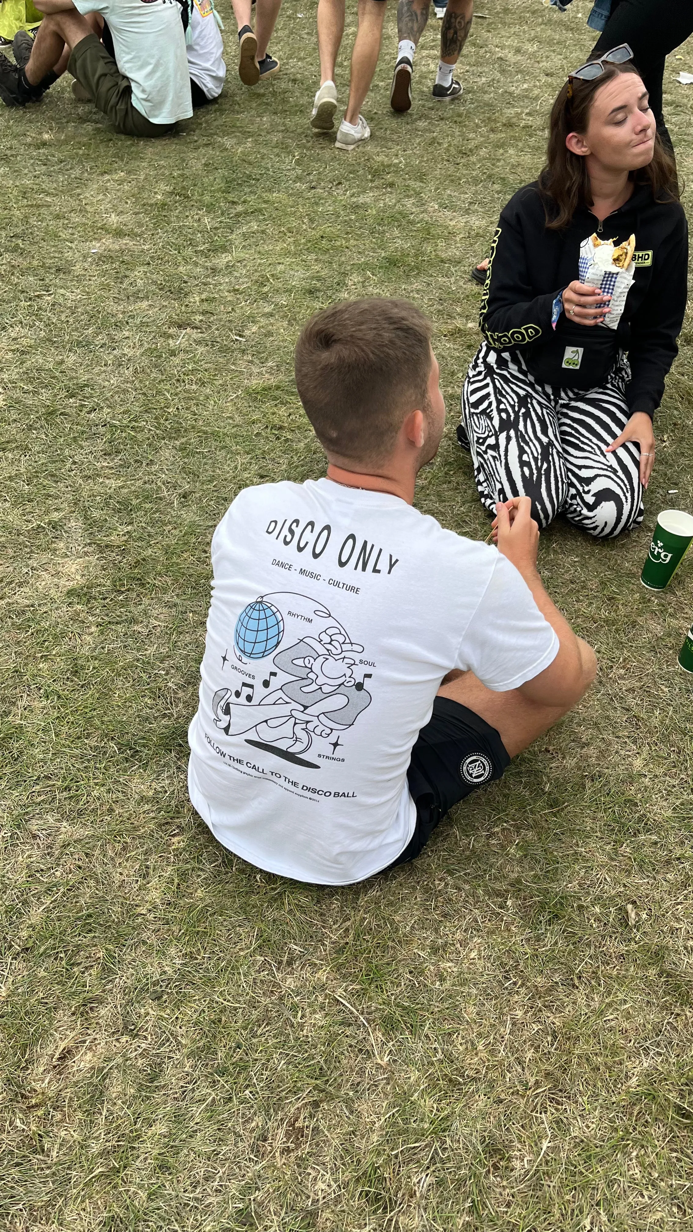 DISCO ONLY 'Disco Ball' Tee - Black / White