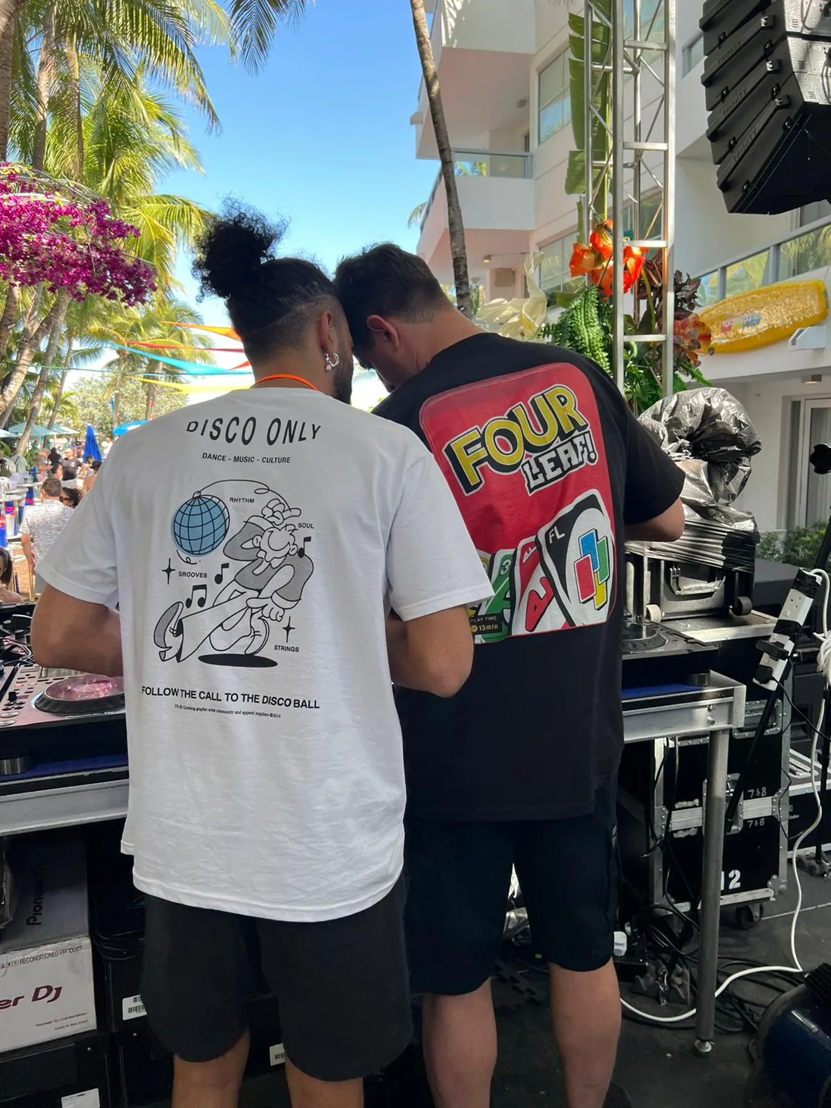 DISCO ONLY 'Disco Ball' Tee - Black / White