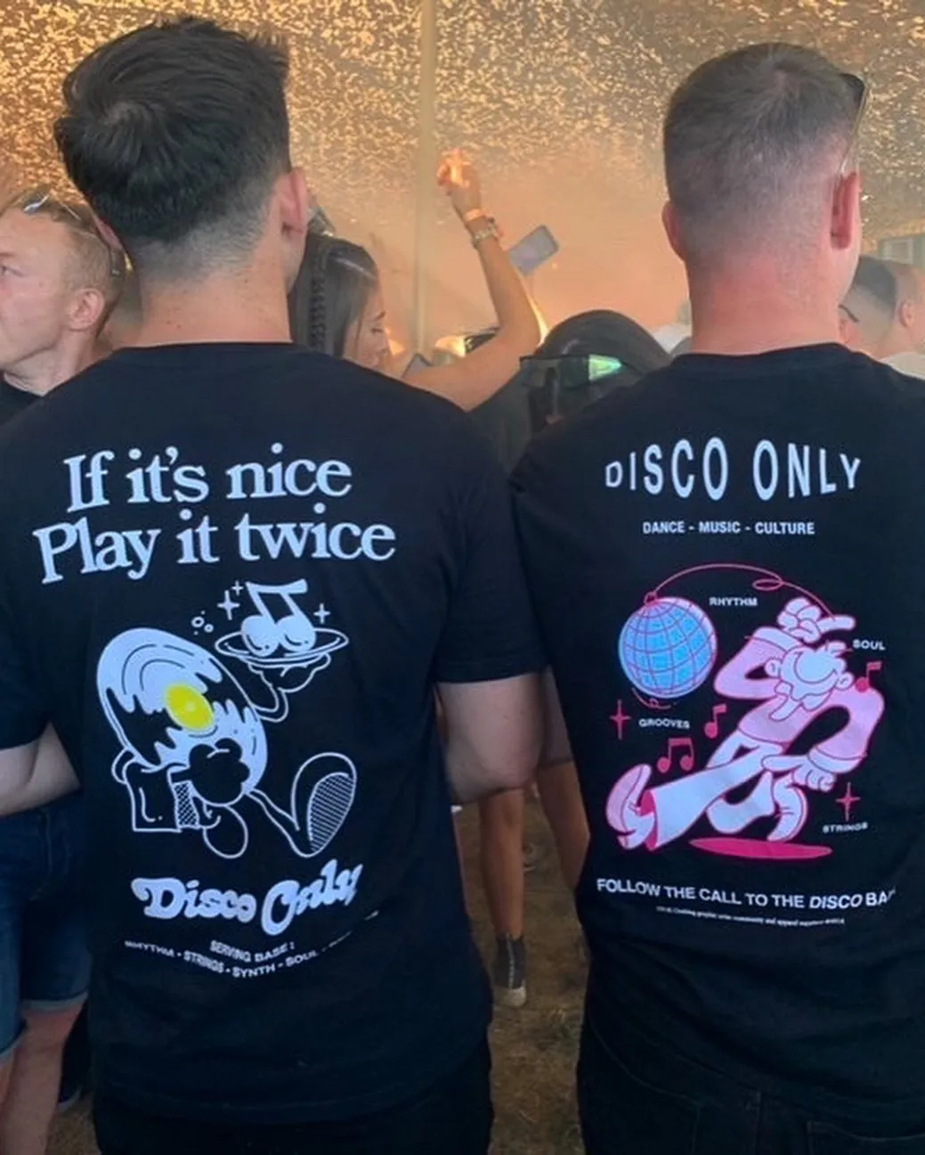 DISCO ONLY 'Disco Ball' Tee - Black / White