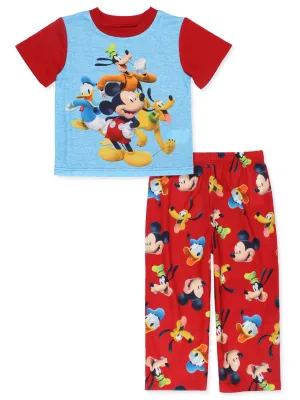 Disney Mickey Mouse 2-Piece Short Sleeve Pajama Set