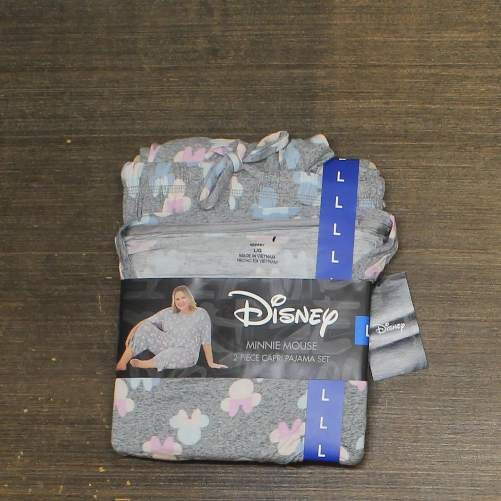 Disney Womens 2 Piece Capri Pajama Set 1683548