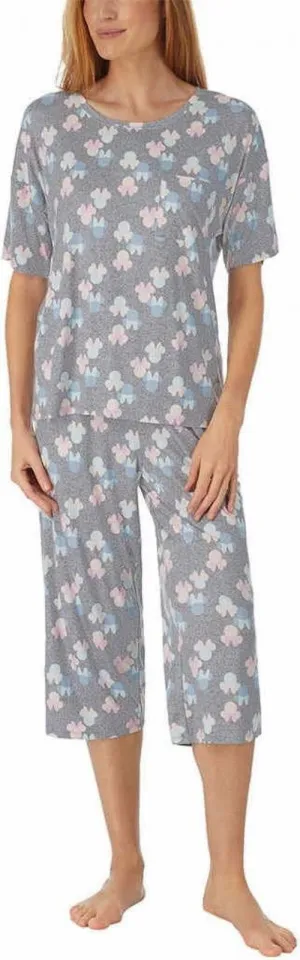 Disney Womens 2 Piece Capri Pajama Set 1683548